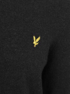 Lyle & Scott Half Zip Pullover Lamswol Zwart - L,M,XL,XXL