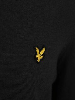 Lyle & Scott Half Zip Pullover Merinowol Zwart - L,M,XL