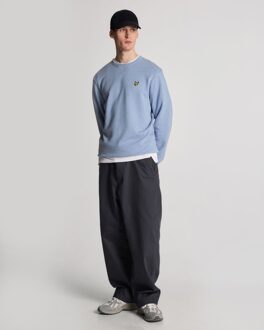 Lyle & Scott Heathered Crew Neck Sweatshirt - Lichtblauw