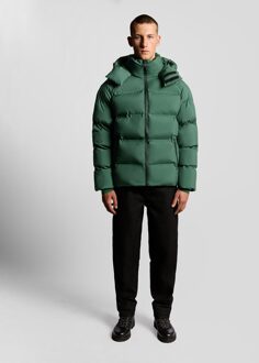 Lyle & Scott Heavyweight Hooded Puffer Jacket - Groen - 2XL