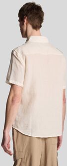 Lyle & Scott Hennep Korte Mouwen Shirt - Beige - maat XS