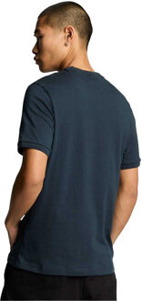 Lyle & Scott Heren 0 Ottomaans T-shirt met stippen (Marine) Navy