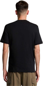 Lyle & Scott Heren 0 Ottomaans T-shirt met stippen (Zwart) - maat