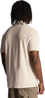 Lyle & Scott Heren badstof poloshirt (Crème)