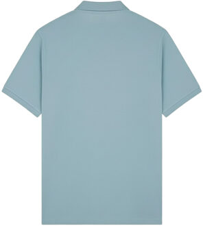 Lyle & Scott Heren Borst Logo Merk Polo Shirt (Blauw) - maat S
