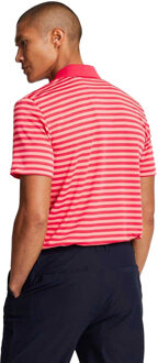 Lyle & Scott Heren Breed Gestreept Golf Poloshirt (Rood)