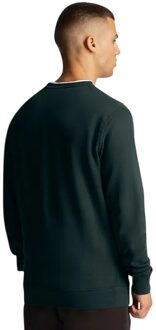 Lyle & Scott Heren Co-Ordinate Print Sweatshirt met ronde hals (Groen) - maat XS