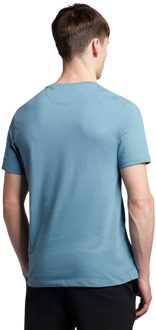 Lyle & Scott Heren Contrast Pocket T-shirt (Blauw) - maat S