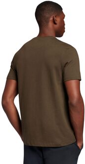 Lyle & Scott Heren Contrast Pocket T-shirt (Olijf) - M