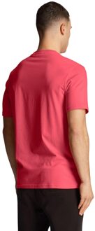 Lyle & Scott Heren Contrast Pocket T-shirt (Roze)