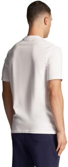 Lyle & Scott Heren Contrast Pocket T-shirt (Wit, Groen) - maat S