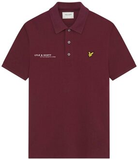 Lyle & Scott Heren Coördinaten Poloshirt (Bourgondië) Bourgogne - M