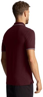 Lyle & Scott Heren Coördinaten Poloshirt (Bourgondië) - maat Bourgogne