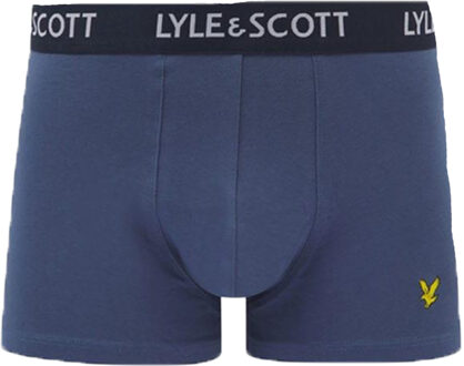 Lyle & Scott Heren Core Boxershorts (Set van 5) (Blauw/Groen/Grijs/Rood)