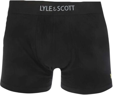 Lyle & Scott Heren Devon Boxershorts (Set van 3) (Zwart) - M