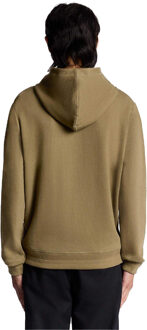 Lyle & Scott Heren Diagonaal Weefsel Hoodie (Groen) - maat XL
