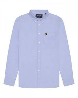 Lyle & Scott Heren Effen Oxford Overhemd - maat Lichtblauw