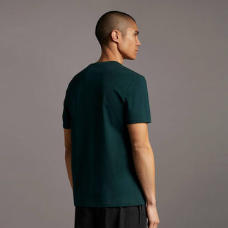 Lyle & Scott Heren Effen Regular Fit Katoenen T-shirt Groen