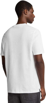 Lyle & Scott Heren Established 1874 Grafisch T-shirt (Wit) - maat S