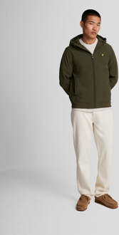 Lyle & Scott Heren Fleece Achter Softshell Jack in Groen