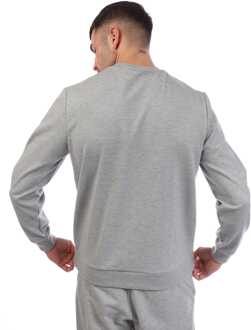 Lyle & Scott Heren fleece met ronde hals in grijs