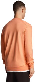 Lyle & Scott Heren Fly Fleece Crew Hals Sweatshirt (Koraal)