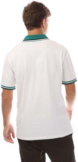 Lyle & Scott Heren Geborduurd Logo Gestipt Poloshirt (Wit) - maat M