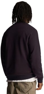 Lyle & Scott Heren Geborduurd Loopback Crew Hals Sweatshirt (Marine) - maat S Navy