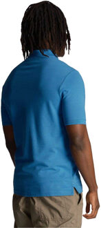 Lyle & Scott Heren Geborduurd Poloshirt (Blauw) - maat