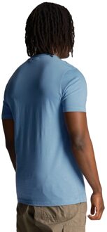 Lyle & Scott Heren Geborduurd T-shirt met logo (Blauw)