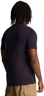 Lyle & Scott Heren Geborduurd T-shirt met logo (Marine) - maat Navy