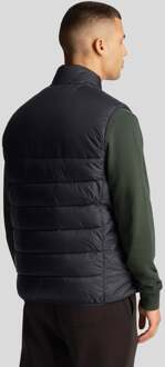 Lyle & Scott Heren Gewatteerd Gilet met Drukknoop Zakken Lyle & Scott , Black , Heren - Xl,L,M,S