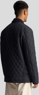 Lyle & Scott heren gewatteerde jas in marineblauw Navy