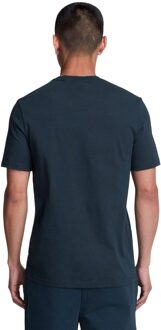 Lyle & Scott Heren Geweven Zak-T-shirt (Marine) Navy