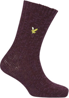 Lyle & Scott Heren grof gebreide sokken (pak van 3) (Zwart, Maroon, Groen) - EU 41 - 45