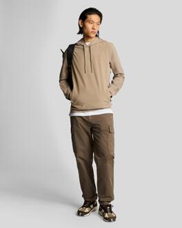 Lyle & Scott Heren Hybride Softshell Overtrek Hoodie (Bruin) - M