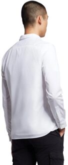 Lyle & Scott Heren Interlock Overhemd (Wit)