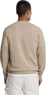 Lyle & Scott Heren Lamswollen Ronde Hals Trui (Bruin)