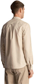 Lyle & Scott Heren Lichtgewicht Normaal Overhemd (Crème)