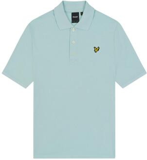 Lyle & Scott Heren Logo Poloshirt (Heldere hemel) - maat Hemelsblauw