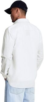 Lyle & Scott Heren Logo Poplin Overhemd (Wit)