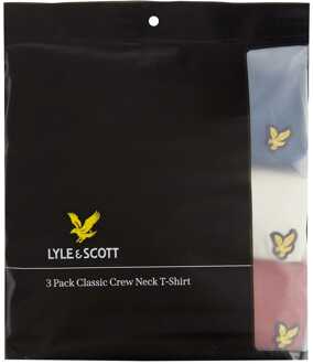Lyle & Scott Heren Lyle And Scott 3 Pack Basic T-Shirts in Diverse Veelkleurig