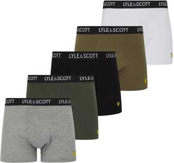 Lyle & Scott Heren Lyle And Scott 5-pack Core Trunks in Multi kleur Veelkleurig