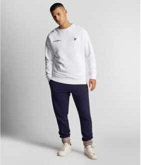 Lyle & Scott Heren Lyle And Scott Co-Ordinate Print Crewneck Sweatshirt in Wit - maat M
