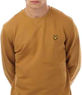 Lyle & Scott Heren Lyle And Scott Crewneck Sweatshirt in Goud - maat