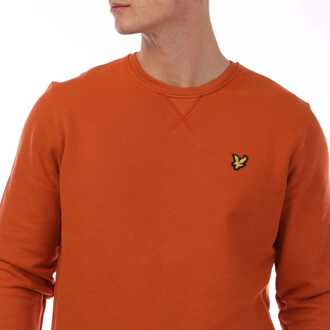 Lyle & Scott Heren Lyle And Scott Crewneck Sweatshirt in Oranje - maat