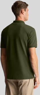 Lyle & Scott Heren Lyle and Scott Effen Polo Shirt Coördinatenprint in olijf