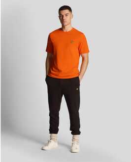 Lyle & Scott Heren Lyle And Scott Effen T-shirt in Oranje