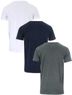 Lyle & Scott Heren Lyle And Scott Ellijah 3 Pack Lounge T-Shirts in Zwart Grijs - maat
