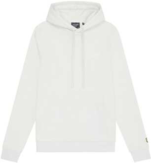 Lyle & Scott Heren Lyle And Scott geborduurde hoodie in Blauw-Wit Blauw en wit
